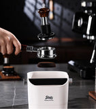 Bincoo Coffee Knock Box Espresso Grounds Container Dump Bin Bucket Anti Slip Powder Beveled Residue Home Cafe Bar Barista Tools