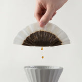 Coffee Filter Papers 50 Sheets 1-2Cups 3-4Cups Paper Filter #155  #185 Pour Over Coffee Dripper & Wave Dripper Barista Tools