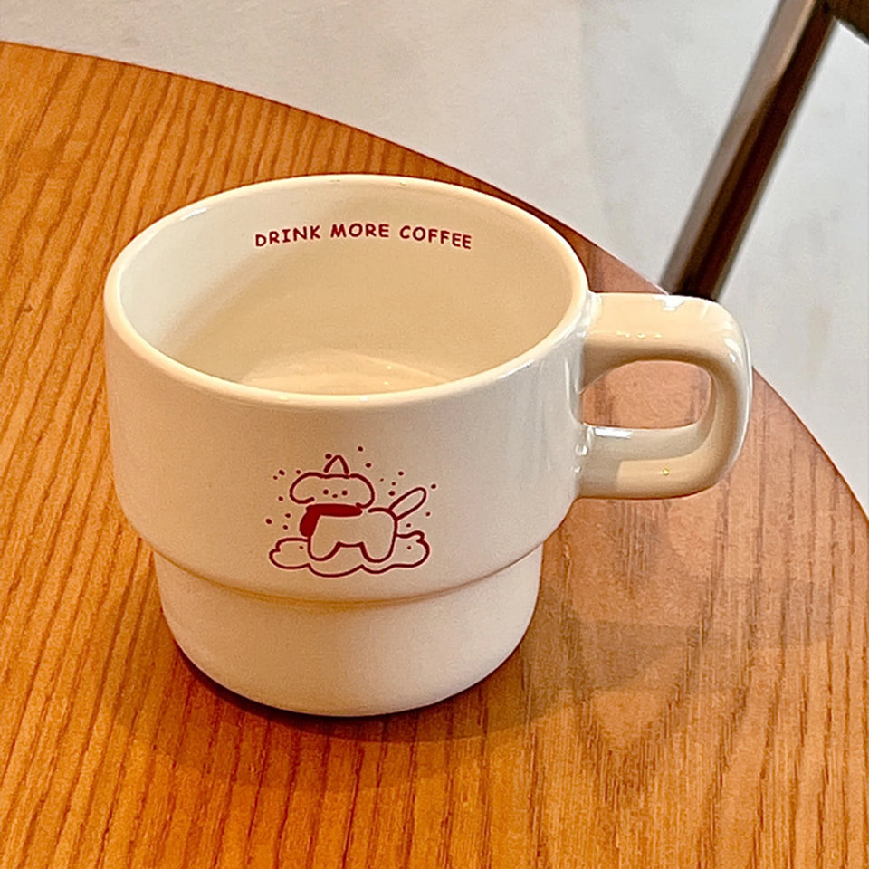 Drink More Coffee Cup Personalized Fashionable Tea Coffee Cup For Home Party