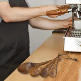 Wooden Measuring Cups And Spoons Set Farmhouse Wooden Coffee Scoop Coffee Beans Sugar Salt Seasoning Scoop Honey Measuring