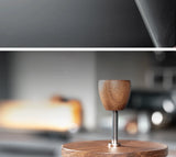 Coffee Pot French Press Coffee Maker Black Walnut Tea Brewer High Borosilicate Glass Coffee Pot  Coffee Accessories