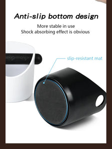 Coffee Knock Box For Grind Waste Grounds Dump Anti-slip Pad Shock-Absorbent With Removable Bar Espresso Maker Cafe Barista Tools