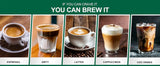 Coffee and Espresso Maker Combo All in One Coffee Machine, 20 Bar Cafe Espresso Machine with Milk Frother for Latte Cappuccino