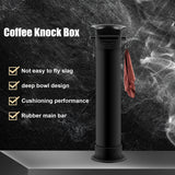 Coffee Knock Box Commercial Floor Standing Coffee Grounds Collection Bin for Restaurants Home Kitchens