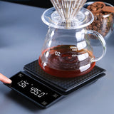 Coffee Scale with Timer 0.1g High Precision Digital Rechargeable for Pour-Over Coffee Espresso Portable Scale for Kitchen Use