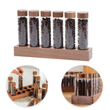 Coffee Bean Display Stand, Coffee Bean Storage, High Borosilicate Coffee Bean Display Stand, for Kitchen, Airtight Coffee Bean.