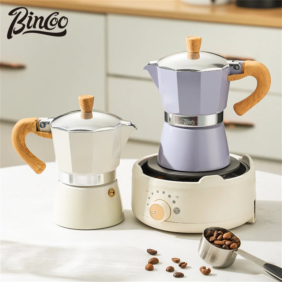 Coffee Moka pot 150ml Classic Italian Espresso Maker Extraction Hand Brewing coffee Pot Barista Coffee Machine Coffee Utensil