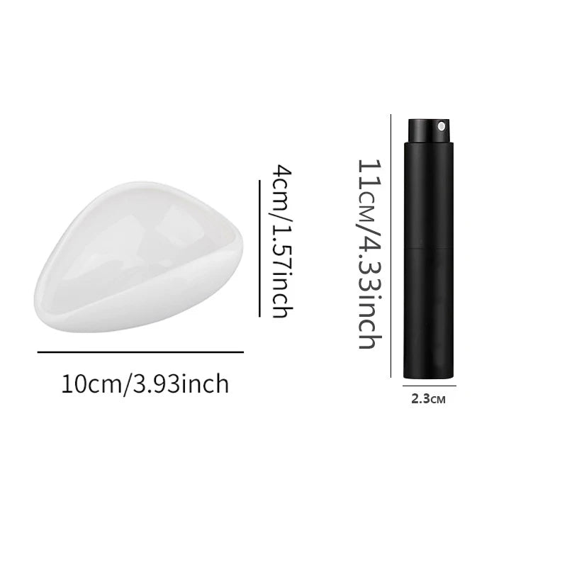 Coffee Bean Dosing Cup and Spoon Set Ceramic Dosing Vessel Measuring Tray Kit for Coffee Accessories Bar Dosing Vessel Tool