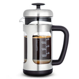 Easyworkz French Press  Coffee Tea Maker with Borosilicate Glass,Soft Grip Handle