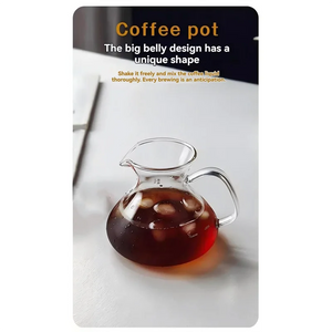 A52Q-Coffee Maker Set With Pour Over Function Coffee Sharing Pot Featuring Scale And Filter Cup For Home Or Office 450ML