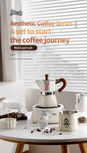 Bincoo Single Valve Coffee Moka Pot Espresso Machine Brewed Coffee Italian Home Outdoor Kitchen Utensils Barista Accessories