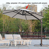 Wholesale Heavy Duty Motorized Large Commercial Sun Garden Customized Cantilever Restaurant Market Patio Outdoor Umbrella