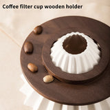 〔YY32〕Coffee Filter Stand Pour Over Filter Stand Cone Coffee Dripper Holder Rack Wooden For Origami Coffee Filter Cup Holder