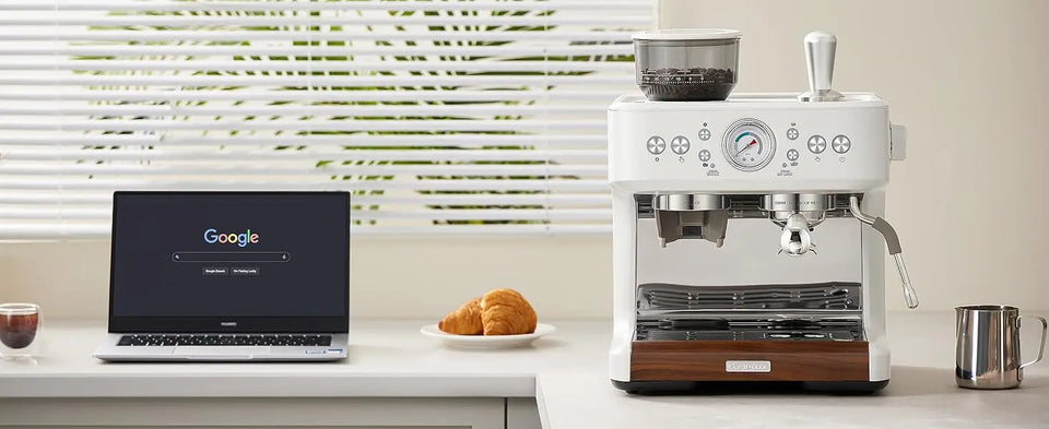 Coffee and Espresso Maker Combo All in One Coffee Machine, 20 Bar Cafe Espresso Machine with Milk Frother for Latte Cappuccino