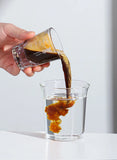 Bincoo Espresso Measuring Cup, Glass Espresso Extraction Cup, Ounce with Scale, Small Milk Cup, Milk Can, Coffee Cup, 50ml
