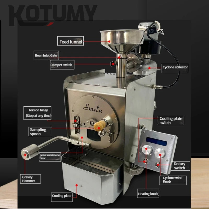 220V Coffee Beans Baking Machine Coffee Bean Roaster Household Commercial Coffee Equipment