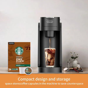 Commercial Capsule Coffee Machine Portable Mini Espresso Machine Desk Mini Coffee Maker Energy Saving Mode Quiet office coffee