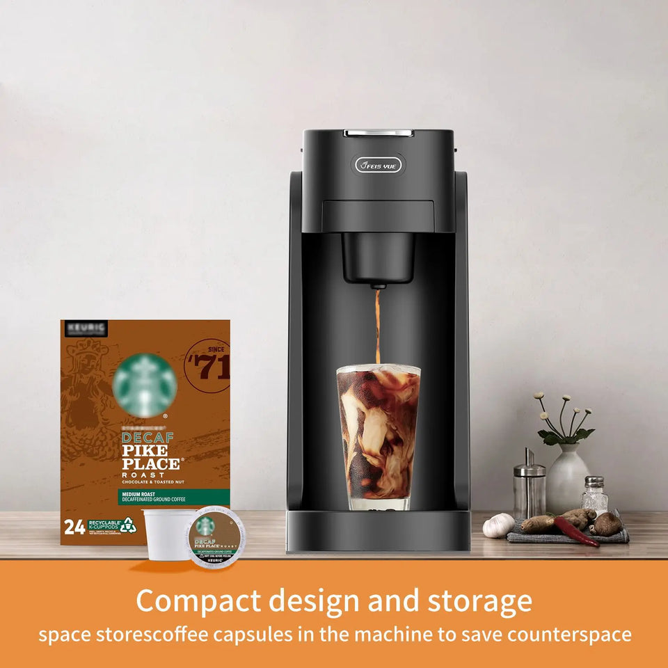 Commercial Capsule Coffee Machine Portable Mini Espresso Machine Desk Mini Coffee Maker Energy Saving Mode Quiet office coffee