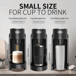 Commercial Capsule Coffee Machine Portable Mini Espresso Machine Desk Mini Coffee Maker Energy Saving Mode Quiet office coffee