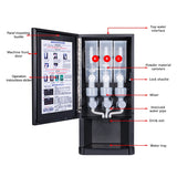 Automatic 3 hot 3 cold instant coffee machine self-service drinks fully automatic coffee vending machine