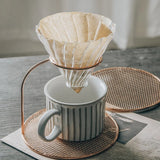 Coffee Dripper V Shaped Pour Over Coffee Pot Hand Brewing Pots Coffee Filter Cup Coffee Kettle Dripper Stand Coffee Maker Set