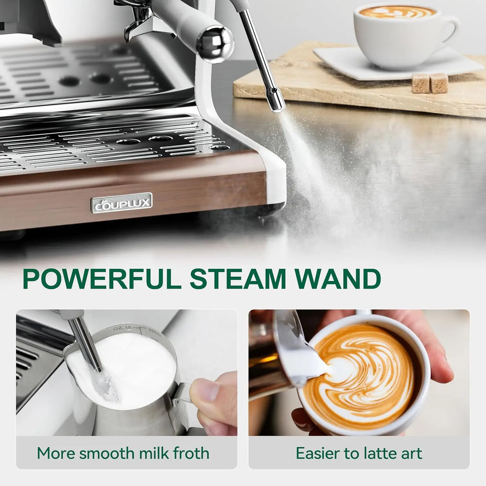 Coffee and Espresso Maker Combo All in One Coffee Machine, 20 Bar Cafe Espresso Machine with Milk Frother for Latte Cappuccino