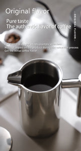 BINCOO 350ml/800ml/1000ml Coffee Maker Pot French Press Coffee Maker Stainless Steel Double Walled Insulated Coffee Maker Pot