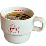 Drink More Coffee Cup Personalized Fashionable Tea Coffee Cup For Home Party