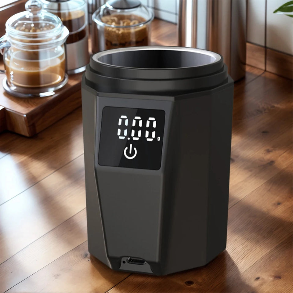 Coffee Weighting LCD Kitchen Espresso Drip Coffee Electronic Weighing Scale Coffee Dosing Cup Compatible with 58mm Portafilter