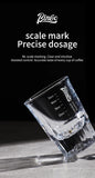 Bincoo Espresso Measuring Cup, Glass Espresso Extraction Cup, Ounce with Scale, Small Milk Cup, Milk Can, Coffee Cup, 50ml