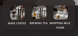 BINCOO 350ml/800ml/1000ml Coffee Maker Pot French Press Coffee Maker Stainless Steel Double Walled Insulated Coffee Maker Pot
