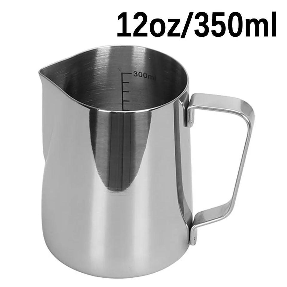 Coffee Milk Frothing Jug Latte Art Milk Frother Pitcher Stainless Steel Measurement Jug Espresso Barista Tool Coffee Accessories