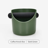 Coffee Knock Box For Grind Waste Grounds Dump Bin Anti-slip Pads Shock-Absorbent With Removable Bar Espresso Maker Barista Tools