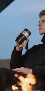 Coffee Cup Cold And Hot Insulated With Filter Chamber Office And Leisure Stainless Steel Cup  Ice Cubes Hold