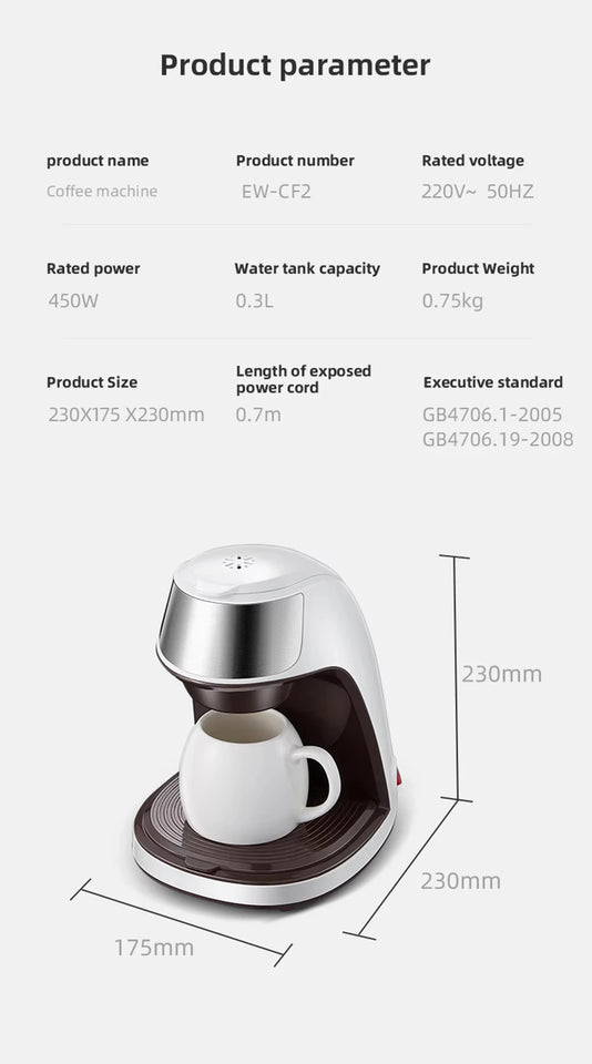 High-Quality Commercial Espresso Machine - Coffee Pod Compatible, Portable, Stainless Steel, Fast Brew, Easy Use/Clean
