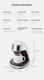 High-Quality Commercial Espresso Machine - Coffee Pod Compatible, Portable, Stainless Steel, Fast Brew, Easy Use/Clean