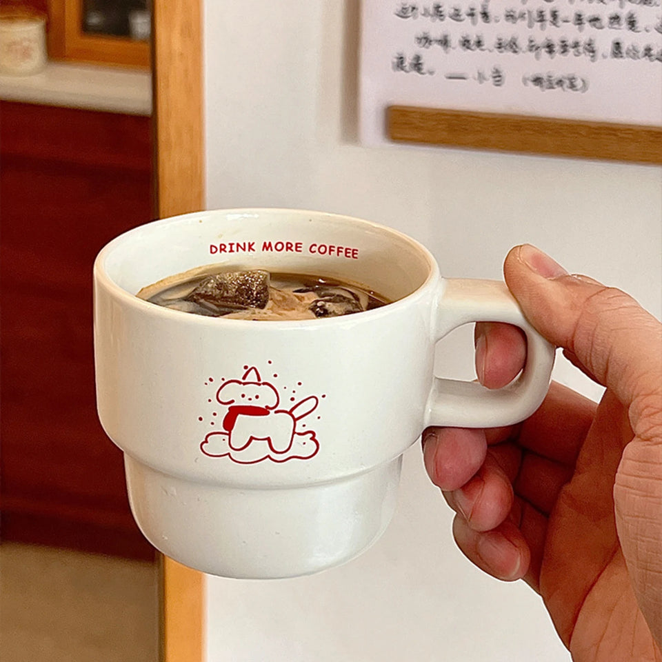 Drink More Coffee Cup Personalized Fashionable Tea Coffee Cup For Home Party