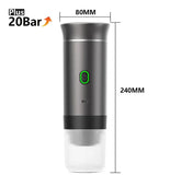 Portable 3-In-1 Coffee Machine Hot And Cold Water Manual Espresso Machine Compatible With Capsules And Powders Of All Sizes