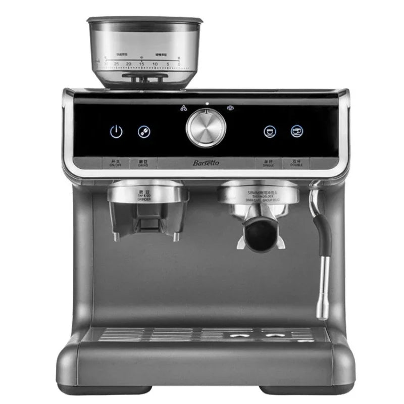 Integrated Grinder Coffee Machine Commercial Semi-automatic Espresso Machine Steam Milk Frother Multi-function Coffee Machine