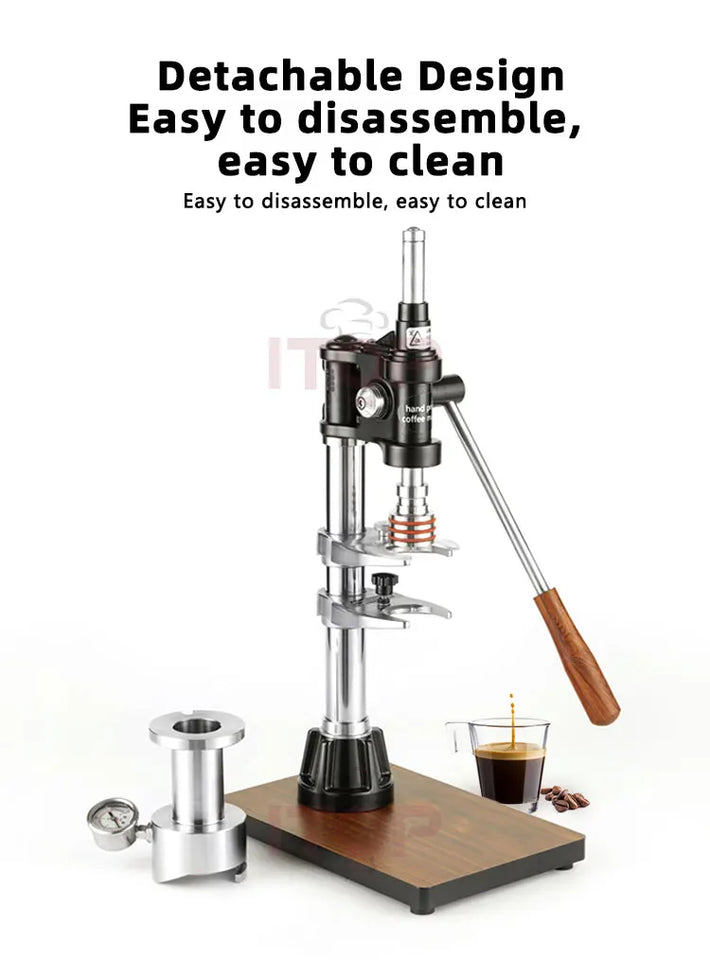ITOP 1-16 Bar Hand-pressed Coffee Machine Manual Espresso Commercial Home Extraction Variable Pressure Lever Coffee Maker