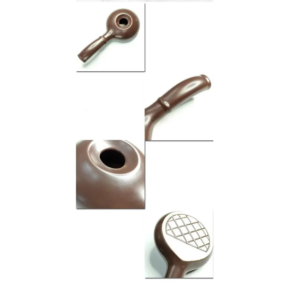 1pc Ceramic Coffee Roaster Home Roasting Pot Hand Crank Bean Roaster Free Coffee Raw Beans