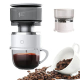 Electric Coffee Maker Portable Mini Coffee Machine 304 Stainless Steel Hand Rushing Coffee Pot for Travel Portable Home Brew Pot