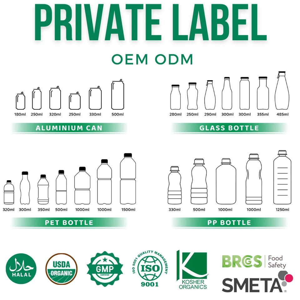 VINUT 280ml Cold Brew Coffee Arabica Robusta Non-GMO Dairy & Gluten-Free Private Label Factory Pricing with Free Sample