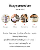 Coffee Moka pot 150ml Classic Italian Espresso Maker Extraction Hand Brewing coffee Pot Barista Coffee Machine Coffee Utensil