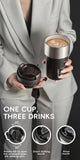 Coffee Cup Cold And Hot Insulated With Filter Chamber Office And Leisure Stainless Steel Cup  Ice Cubes Hold