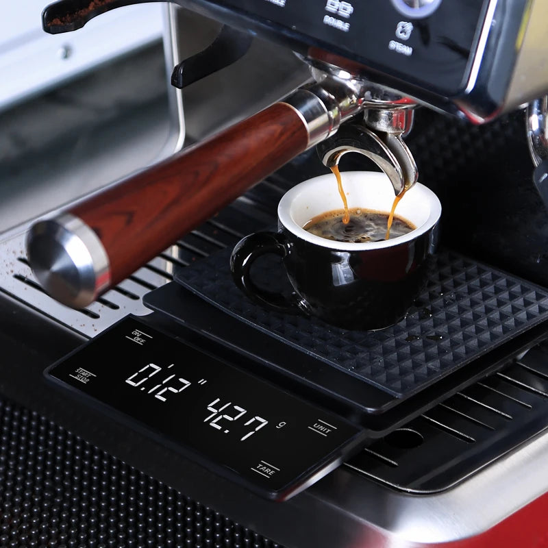 Coffee Scale with Timer 0.1g High Precision Digital Rechargeable for Pour-Over Coffee Espresso Portable Scale for Kitchen Use