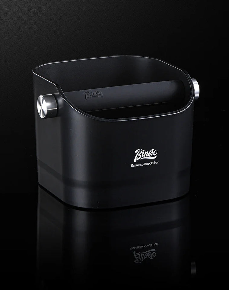 Bincoo Coffee Knock Box Espresso Grounds Container Dump Bin Bucket Anti Slip Powder Beveled Residue Home Cafe Bar Barista Tools