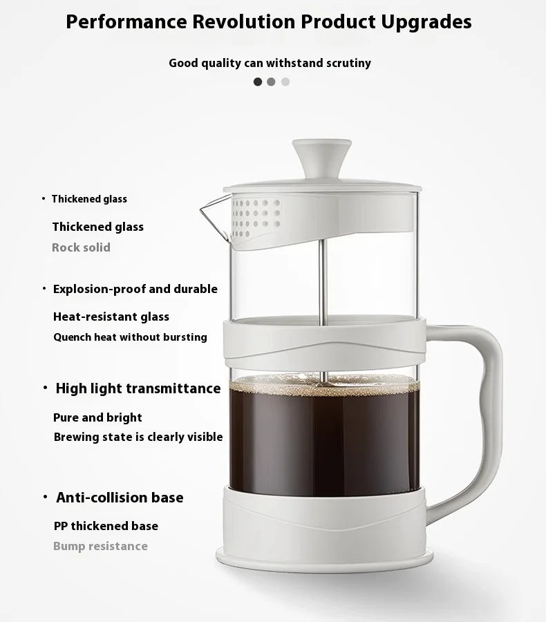 GIANXI Hand Press Coffee Maker Multi-function Filter Coffee Maker Home Brewing Coffee Maker Tea Filter Cold Brew Pot