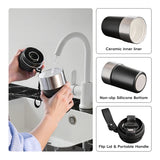 Coffee Cup Cold And Hot Insulated With Filter Chamber Office And Leisure Stainless Steel Cup  Ice Cubes Hold