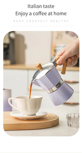 Coffee Moka pot 150ml Classic Italian Espresso Maker Extraction Hand Brewing coffee Pot Barista Coffee Machine Coffee Utensil